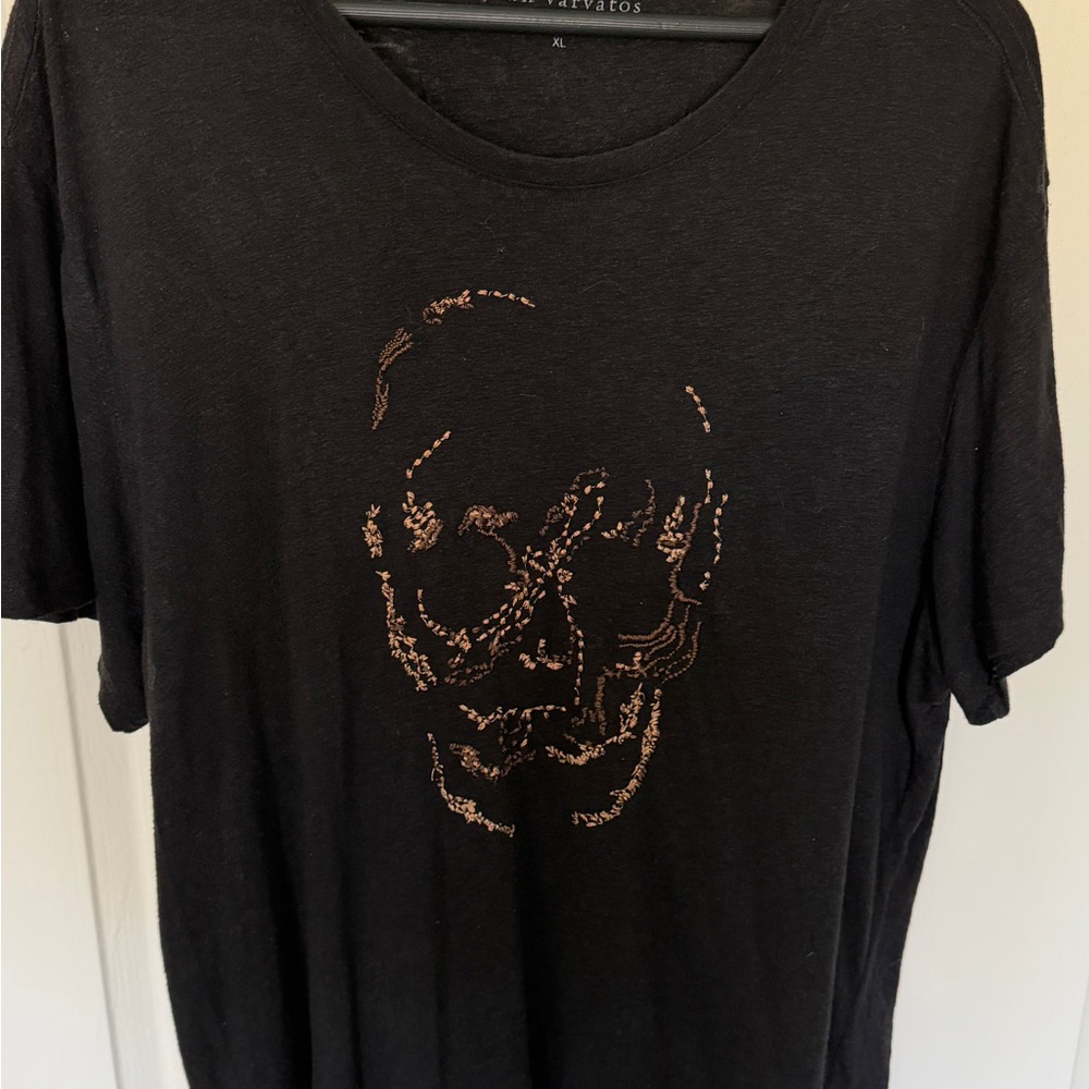 John Varvatos Black Skull Tee